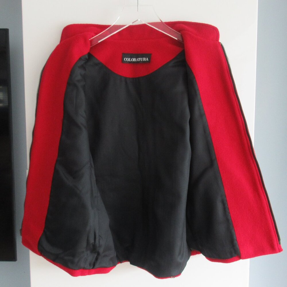 Vintage Coloratura 100% Wool Feather Concho Appliqué Vest Western USA Made M - Picture 12 of 12